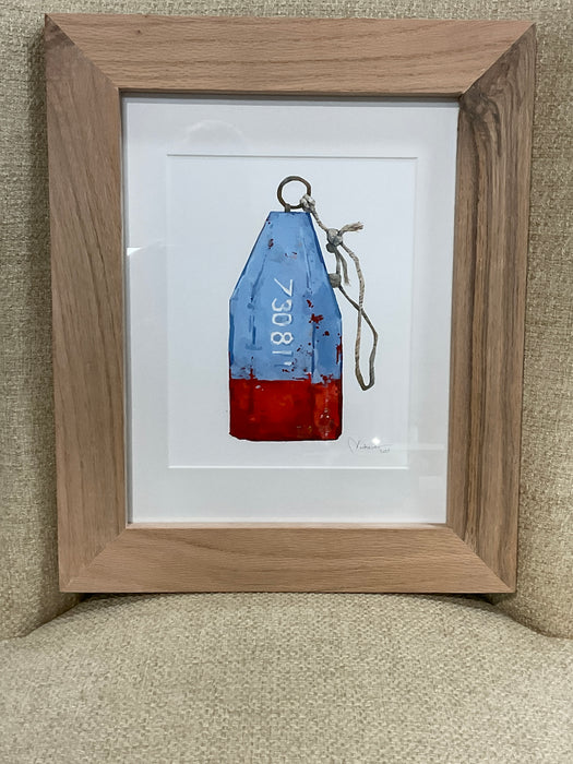 Framed Watercolor Buoy Prints