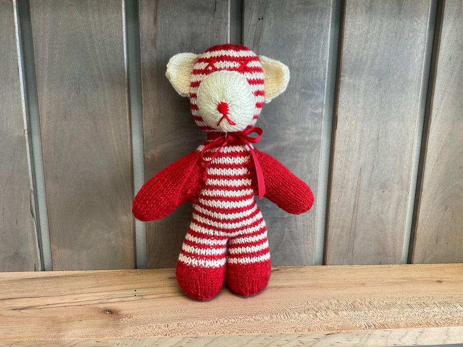 Knitted stuffed bear