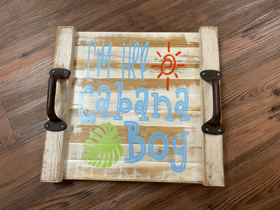 Serving Tray cabana boy