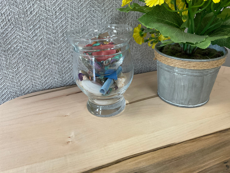 Message in a votive holder