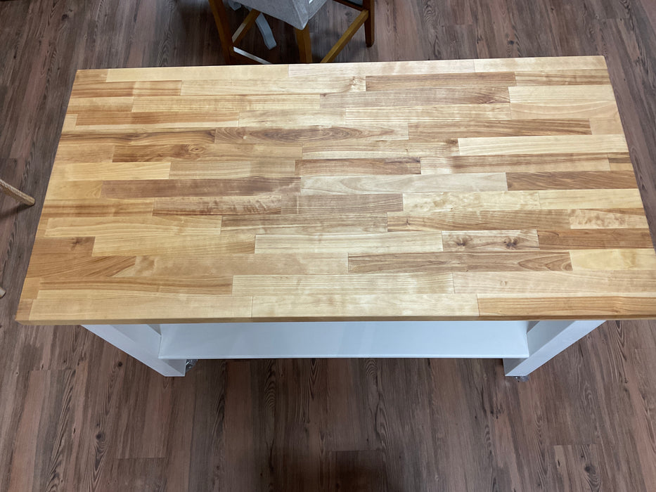 Butcher block cart