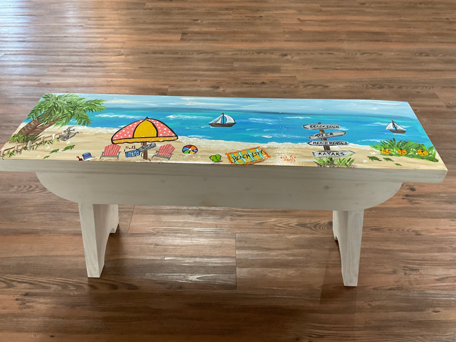 Wood Beach Bench