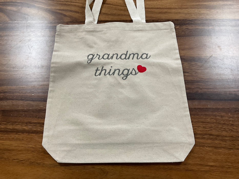 Canvas Tote - grandma things