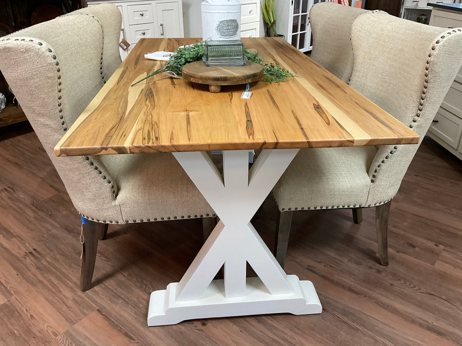 Adrian Dining Table - wormy maple