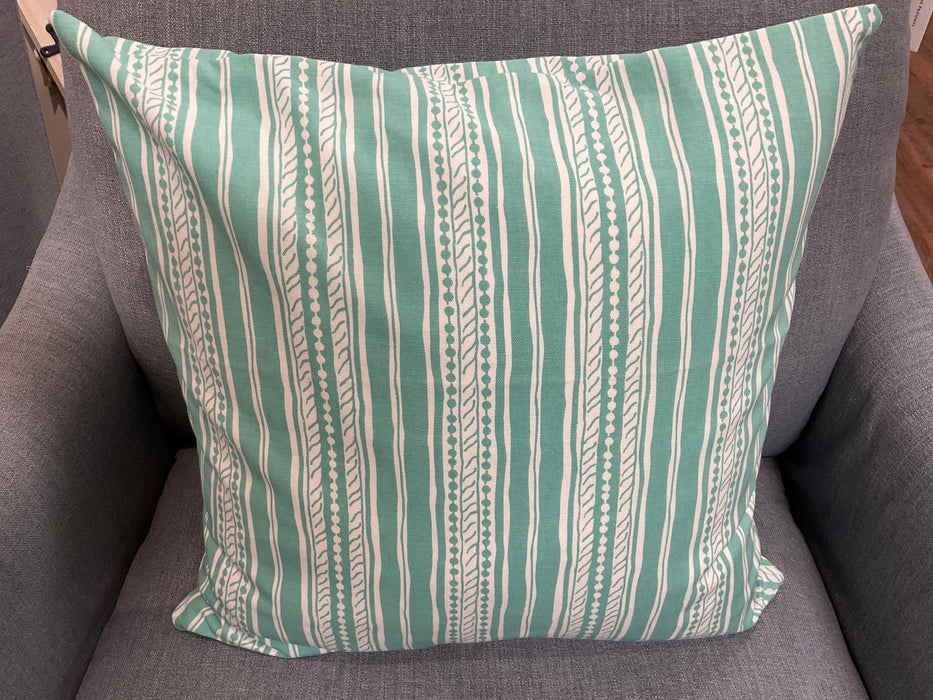 Throw Pillow - Turquoise stripes