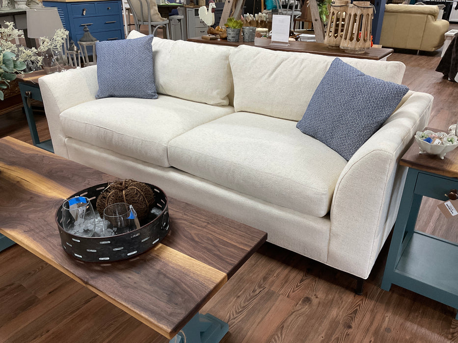 Clipped arm sofa - parchment