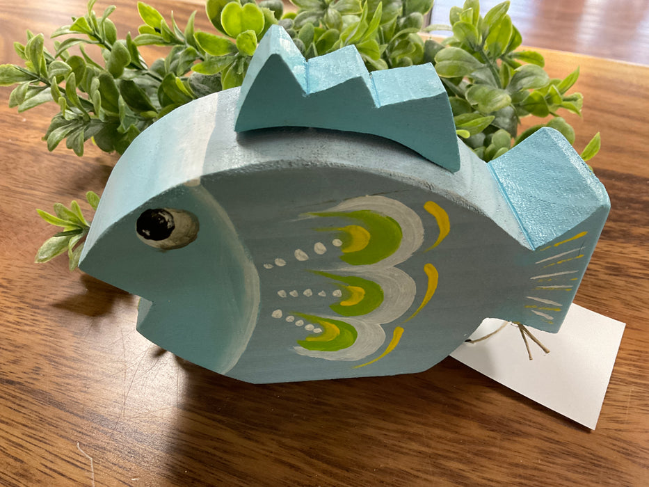 Colorful wood fish