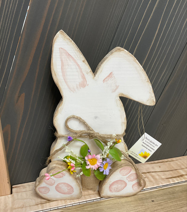 Wood Easter Bunny - Cropped Ear