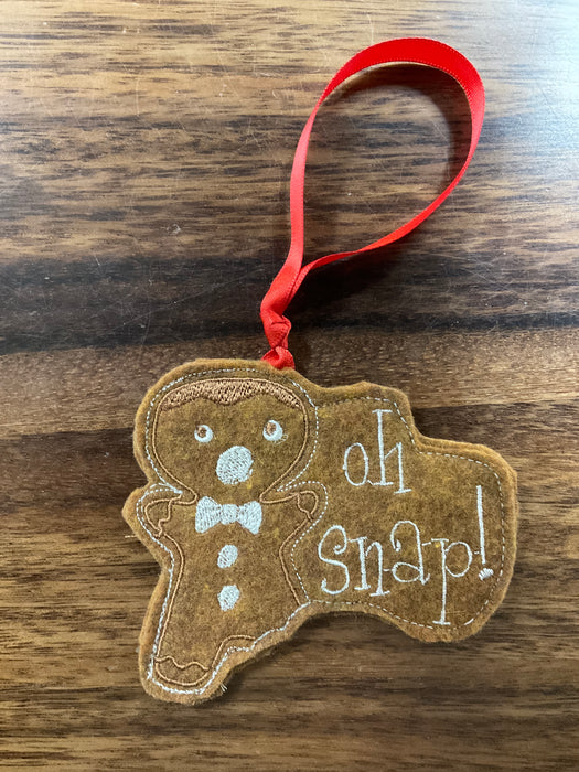 Gingerbread felt ornament