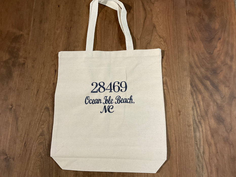 Canvas Tote Bag - Zip code