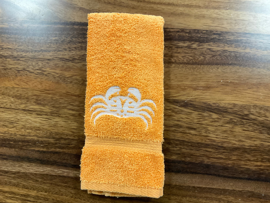 Embroidered Hand Towel Crab