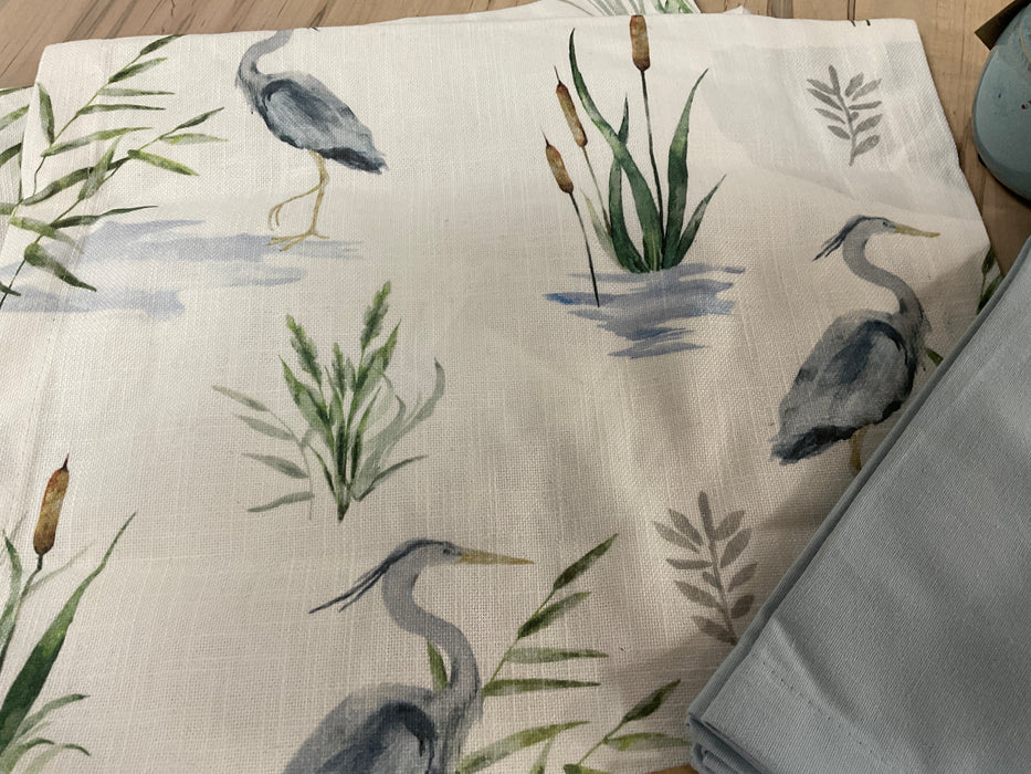 Table runner- Blue Heron