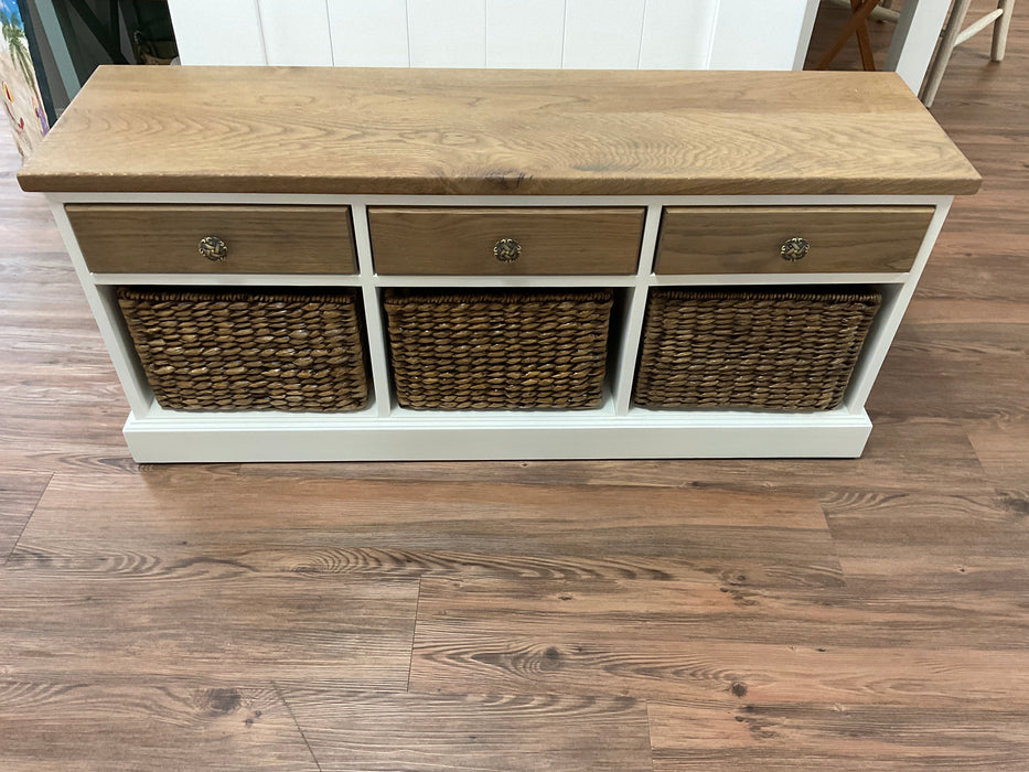 Eastwood Storage Bench - Oak