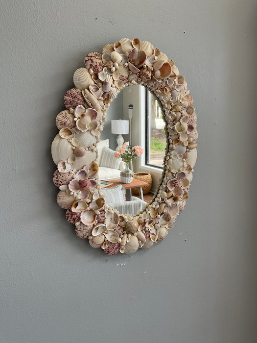 Seashell Framed Mirror