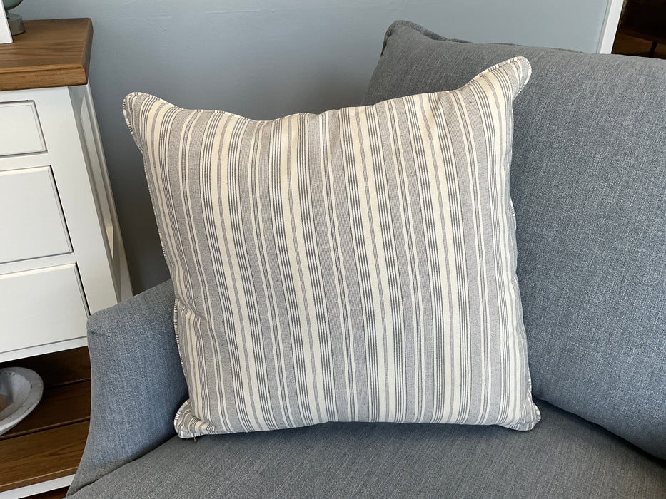 Throw Pillow - Navy & White Stripes