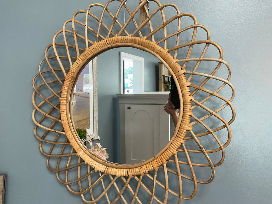 Nomad rattan mirror