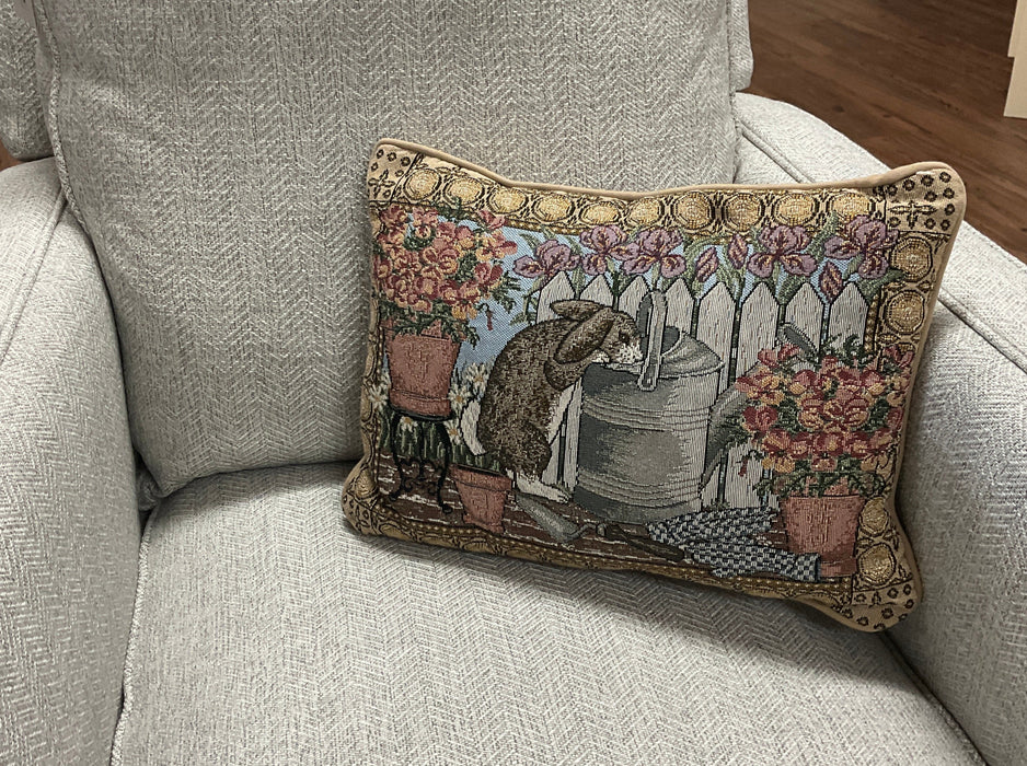 Easter bunny tapestry pillow