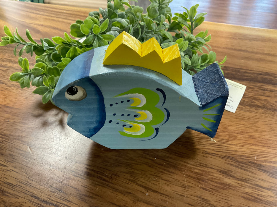 Colorful wood fish