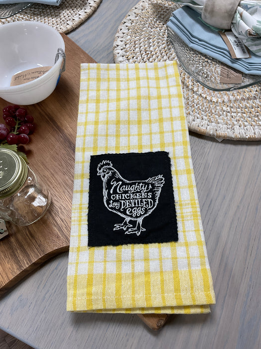 Dish Towel-Naughty Chicken