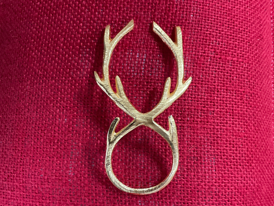 Napkin Ring - Gold Reindeer