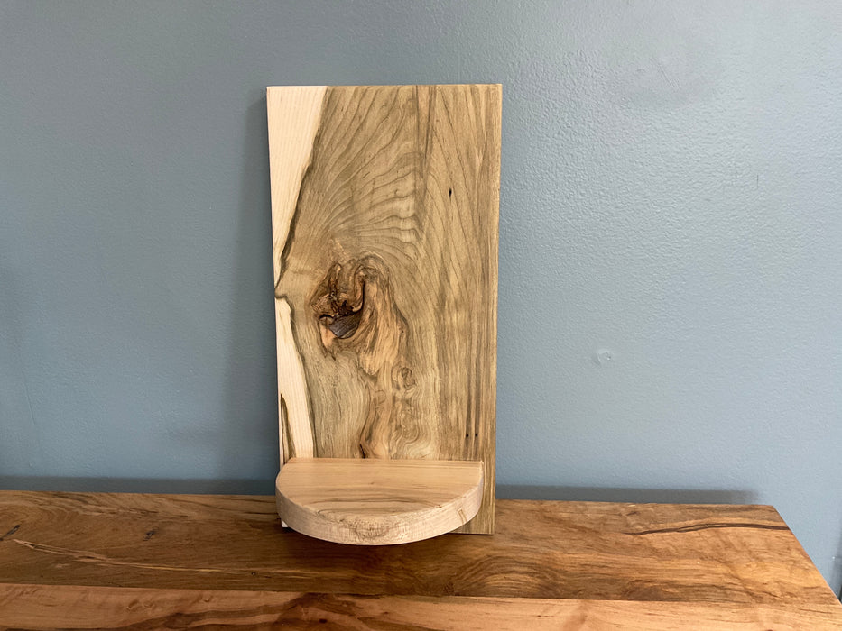 Half round wall shelf - natural