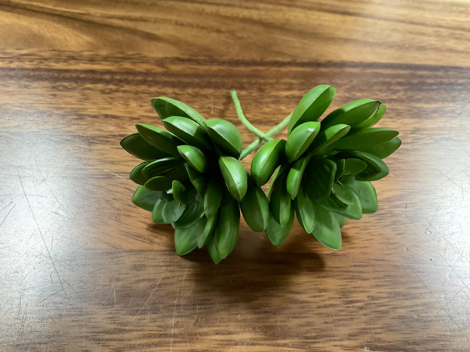 Assorted Faux Succulents-Dark Green