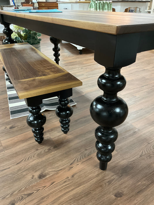 Burton - turned leg table
