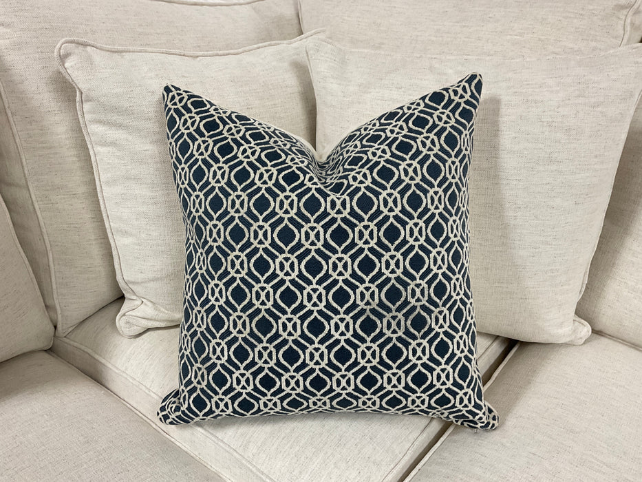 Throw pillow - Indigo pattern