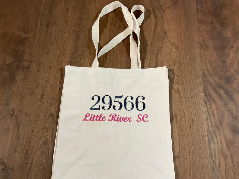 Canvas Tote Bag - Zip code