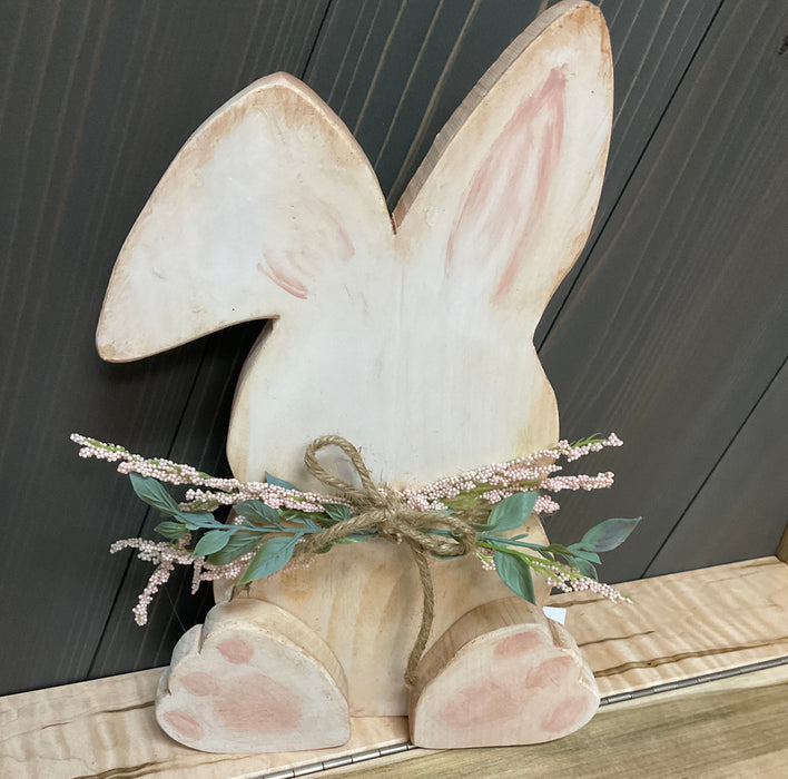 Wood Easter Bunny - Cropped Ear
