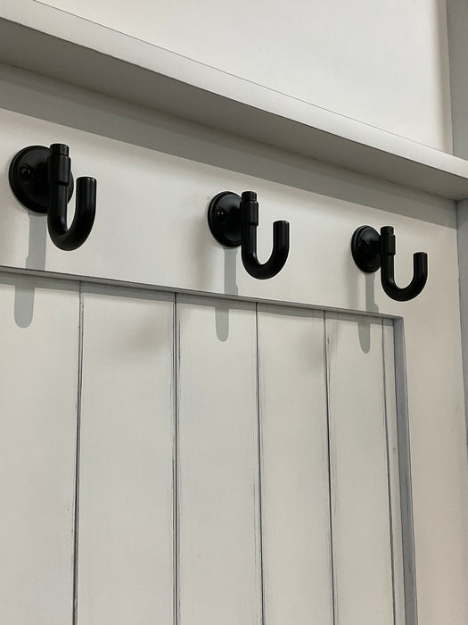 Single Seat Hall Tree - Rustic