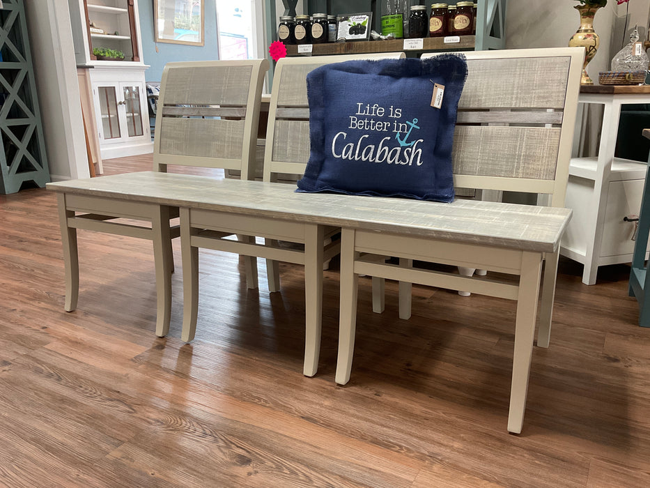 3-seat bench in pine