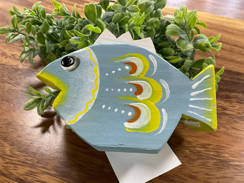 Colorful wood fish