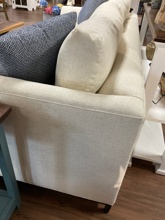 Clipped arm sofa - parchment