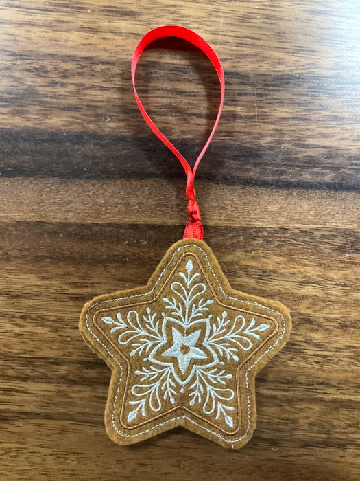 Gingerbread felt ornament