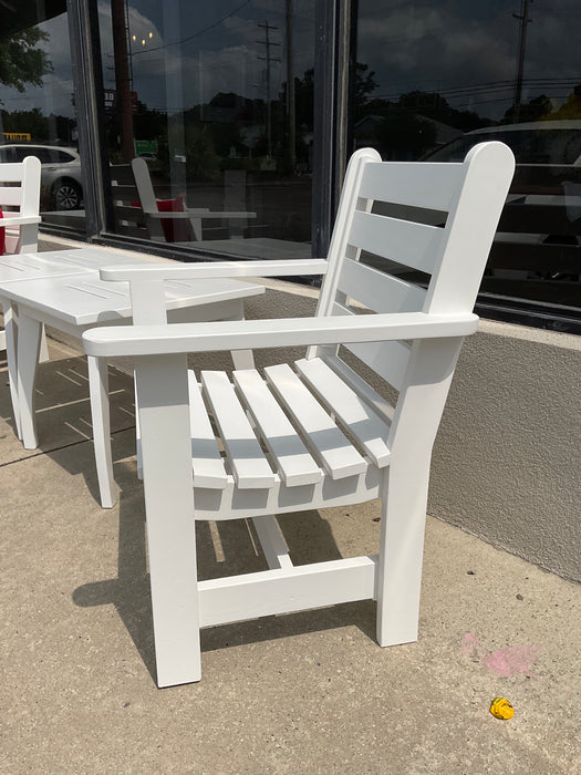 Painted outdoor finish cypress chair