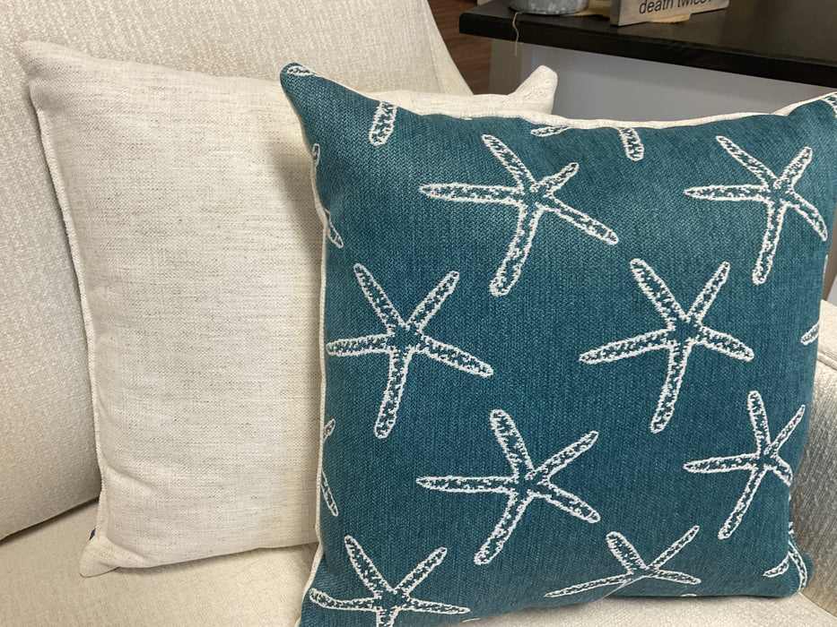 Starfish fabric pillow
