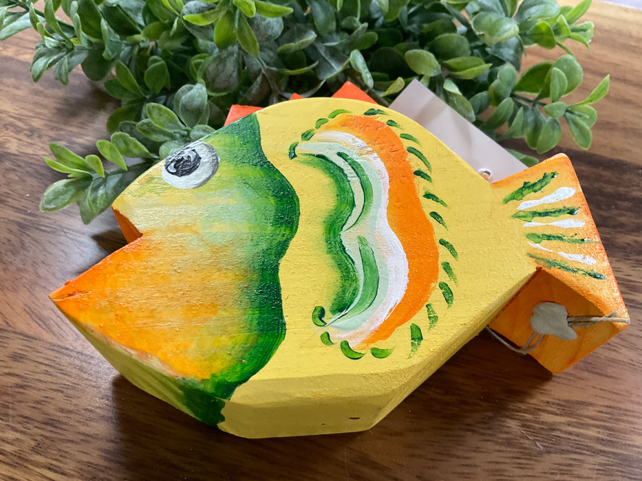 Colorful wood fish
