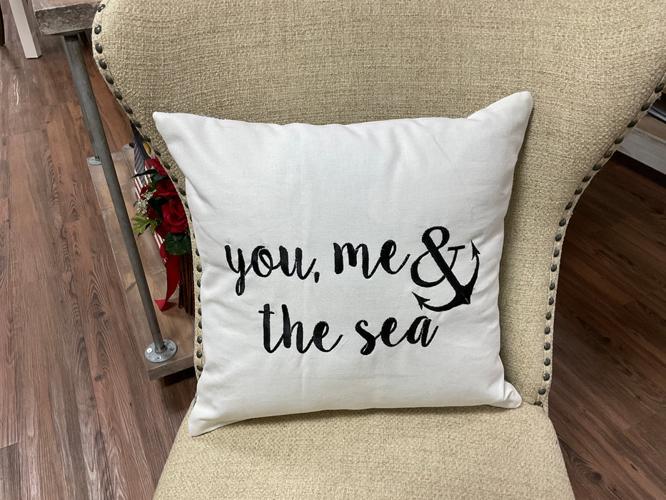Throw pillow - You, me