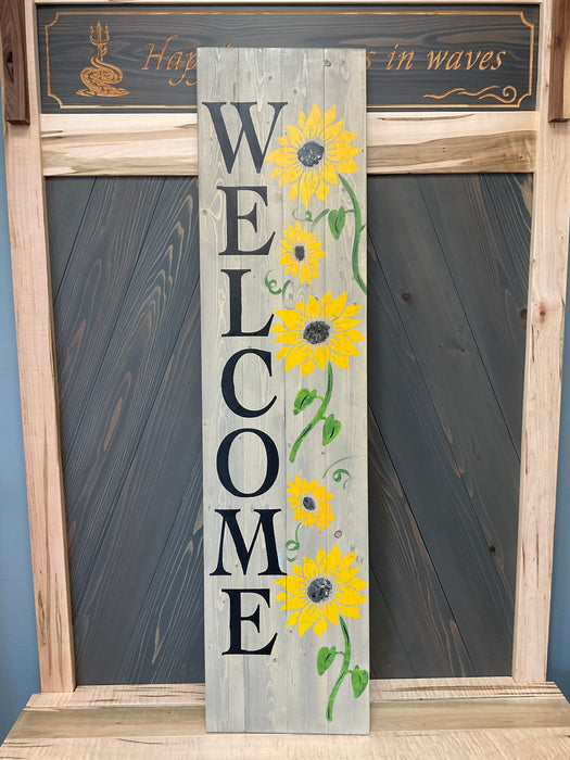 Standing Sign - Welcome Sunflowers