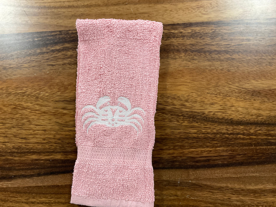 Embroidered Hand Towel Crab