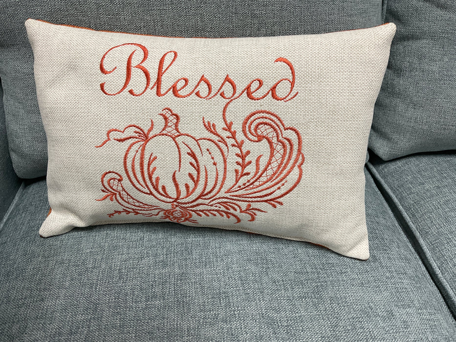 Throw Pillow - Blessed Pumpkin