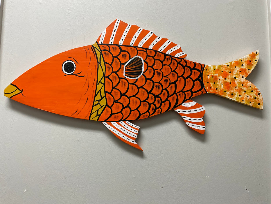 Wood fish - wall art