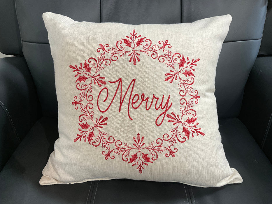 Throw Pillow - Merry