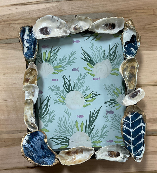 Photo Frame - oyster shells