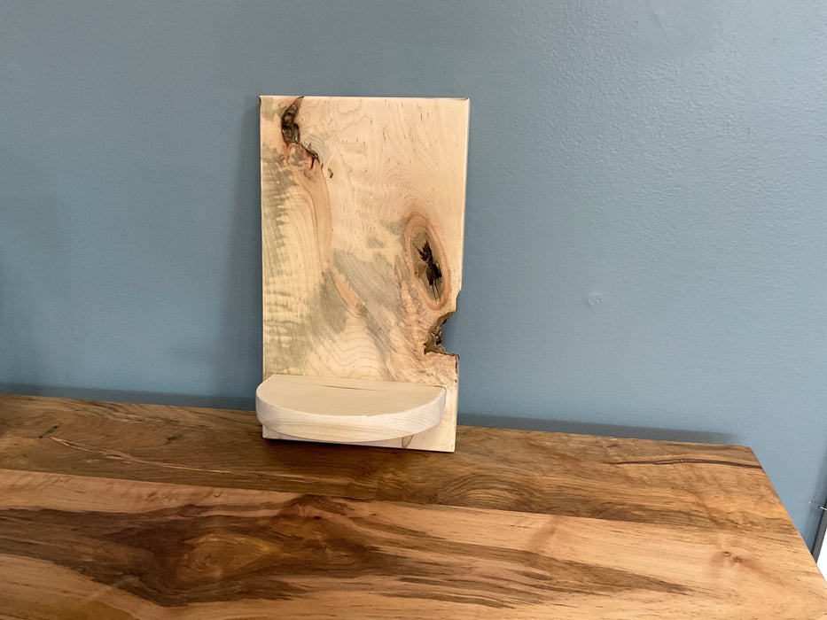 Half round wall shelf - natural