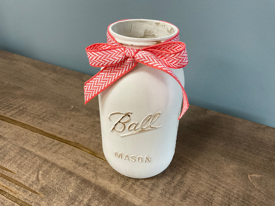 Painted Quart mason jar