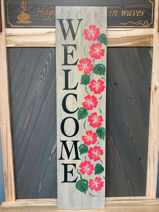 Standing Sign - Welcome Hibiscus