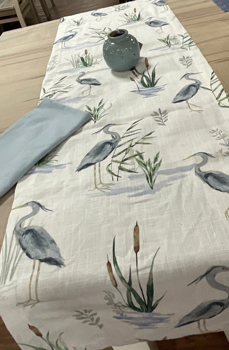 Table runner- Blue Heron