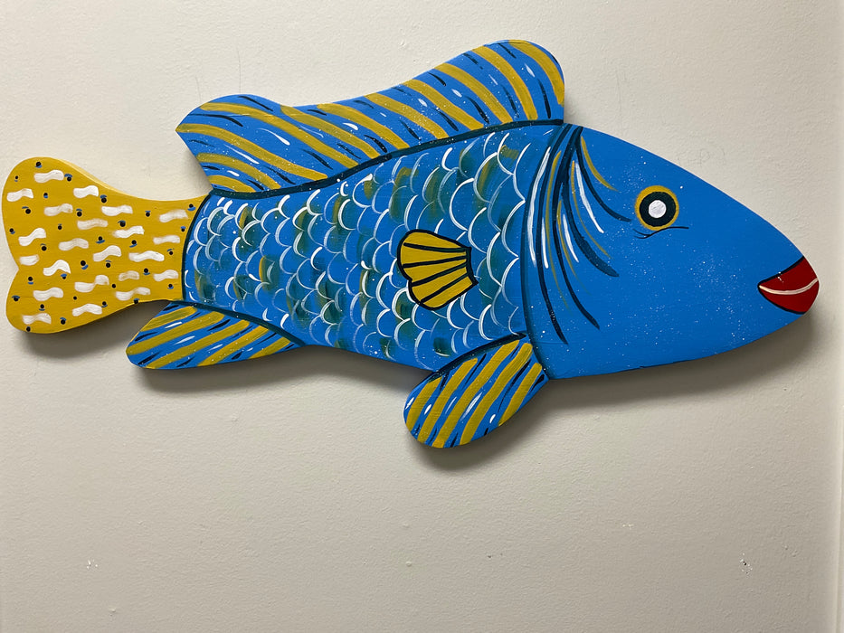 Wood fish - wall art